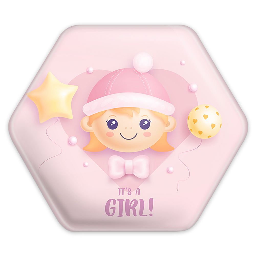 پیکسل خندالو طرح تعیین جنسیت مدل شش ضلعی کد 10953