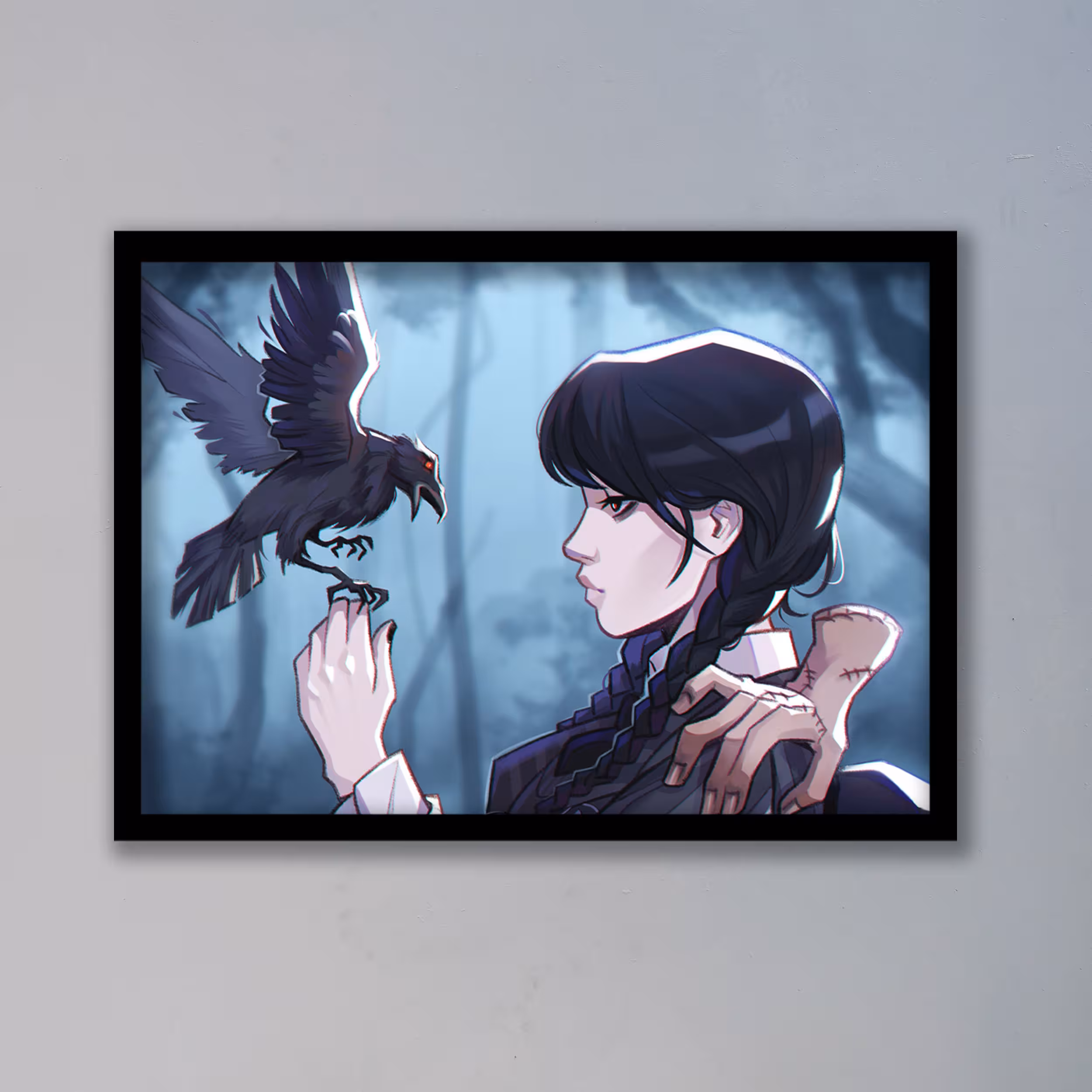 تابلو مدل ونزدی آدامز Wednesday Addams کد LAG10149