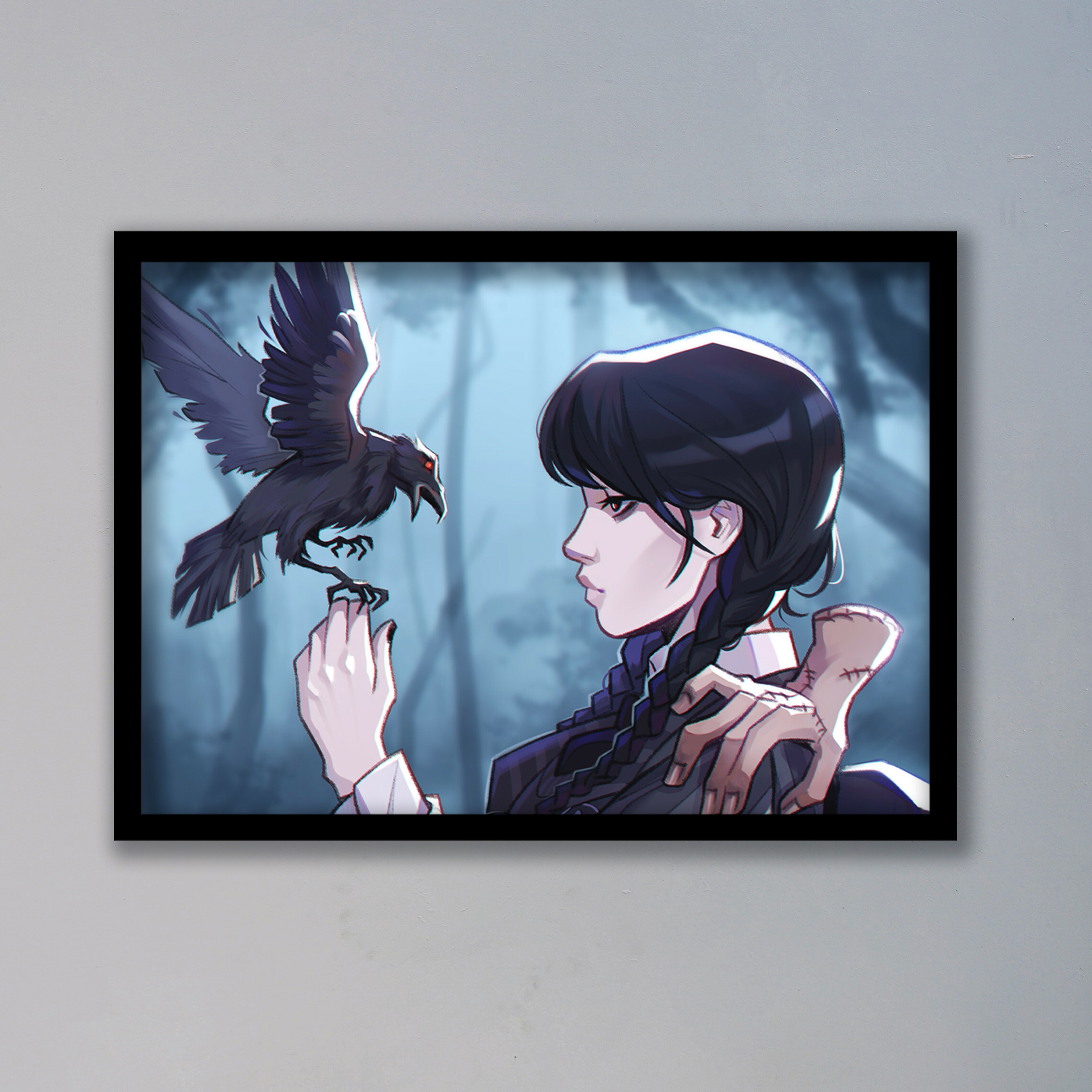 تابلو مدل ونزدی آدامز Wednesday Addams کد LAG10149