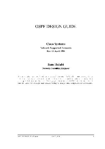 خرید و دانلود نسخه کامل کتاب OSPF Design