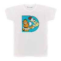 تی شرت آستین کوتاه بچگانه پرمانه طرح گارفیلد کد pmt.7639