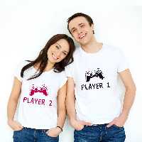 تیشرت ست Player 1 & Player 2 مدل A 11