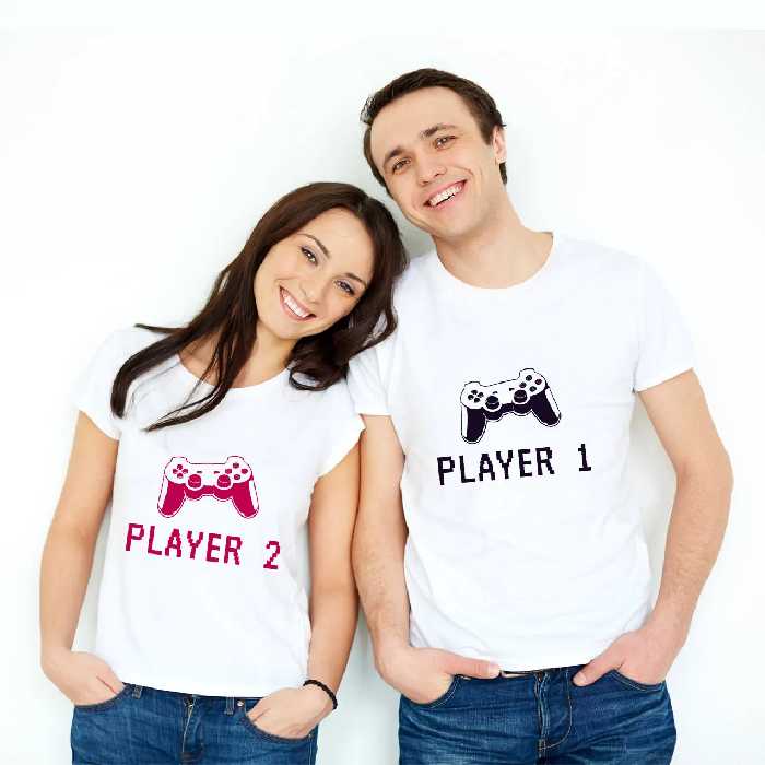 تیشرت ست Player 1 & Player 2 مدل A 11