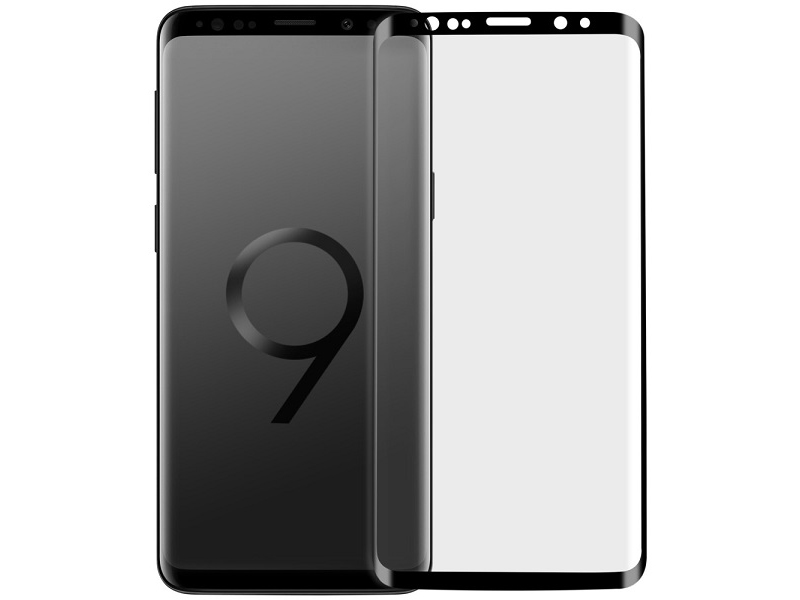 محافظ صفحه نمایش 3D فول چسب بیسوس مدل Tempered Glass Film سری SGSAS9P_TM01 مناسب برای گوشی موبایل سامسونگ S9 PLUS