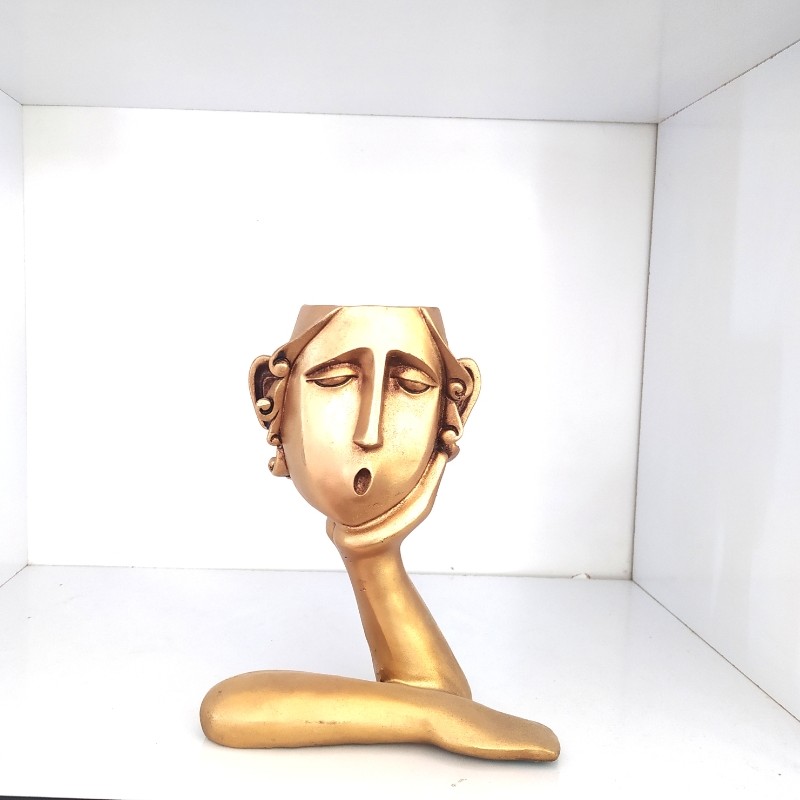 مجسمه دکوری طرح گلدان رخ