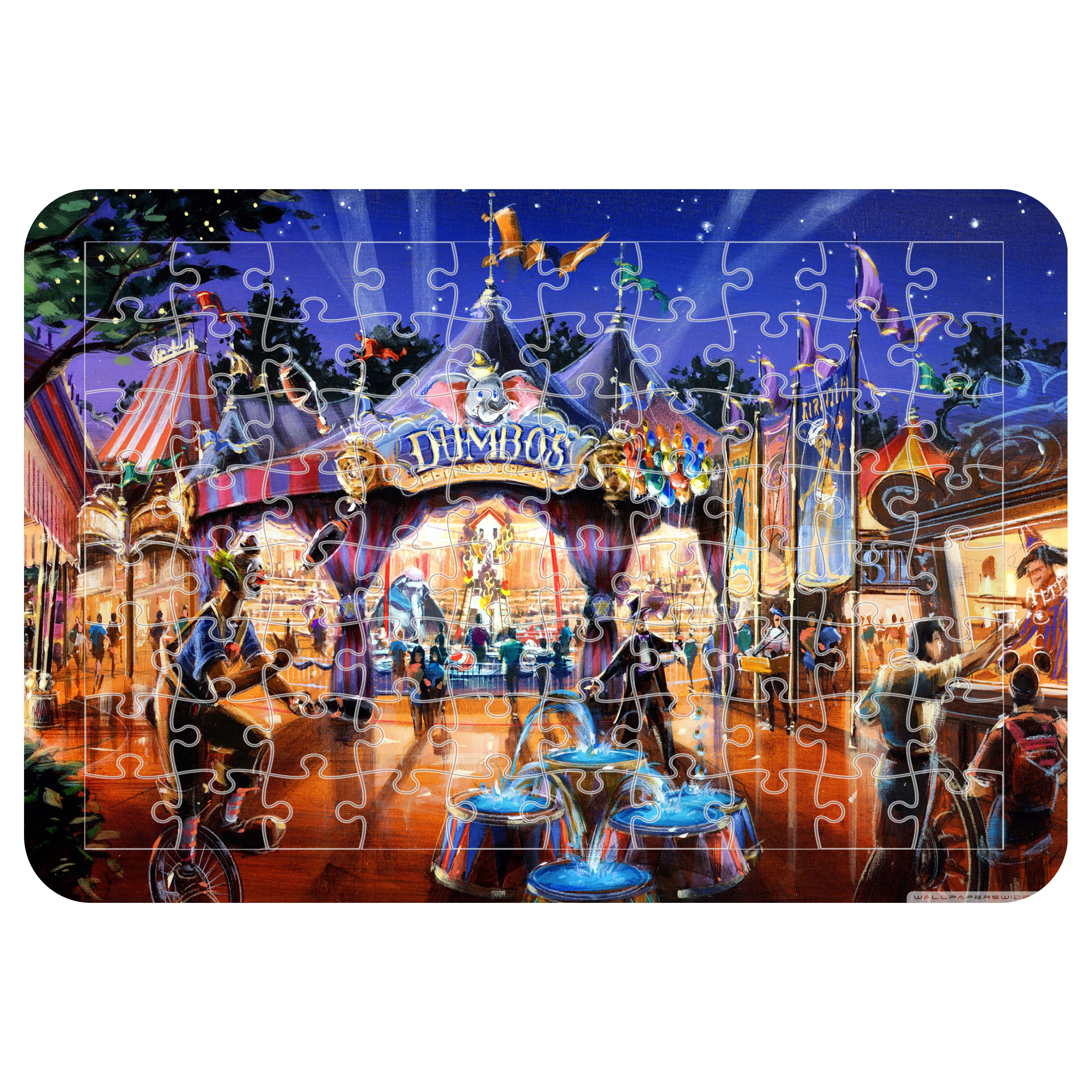 پازل 54 تکه اطلس آبی طرح کارتون دامبو مدل P1732