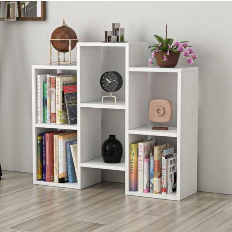 کتابخانه آیدا در دو رنگ سفید و گردویی زیبا و جادار | choobsub