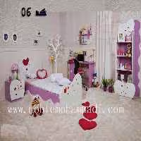 سرویس خواب جوان کد06 شامل تخت-دکور-میز تحریر-پاتختی