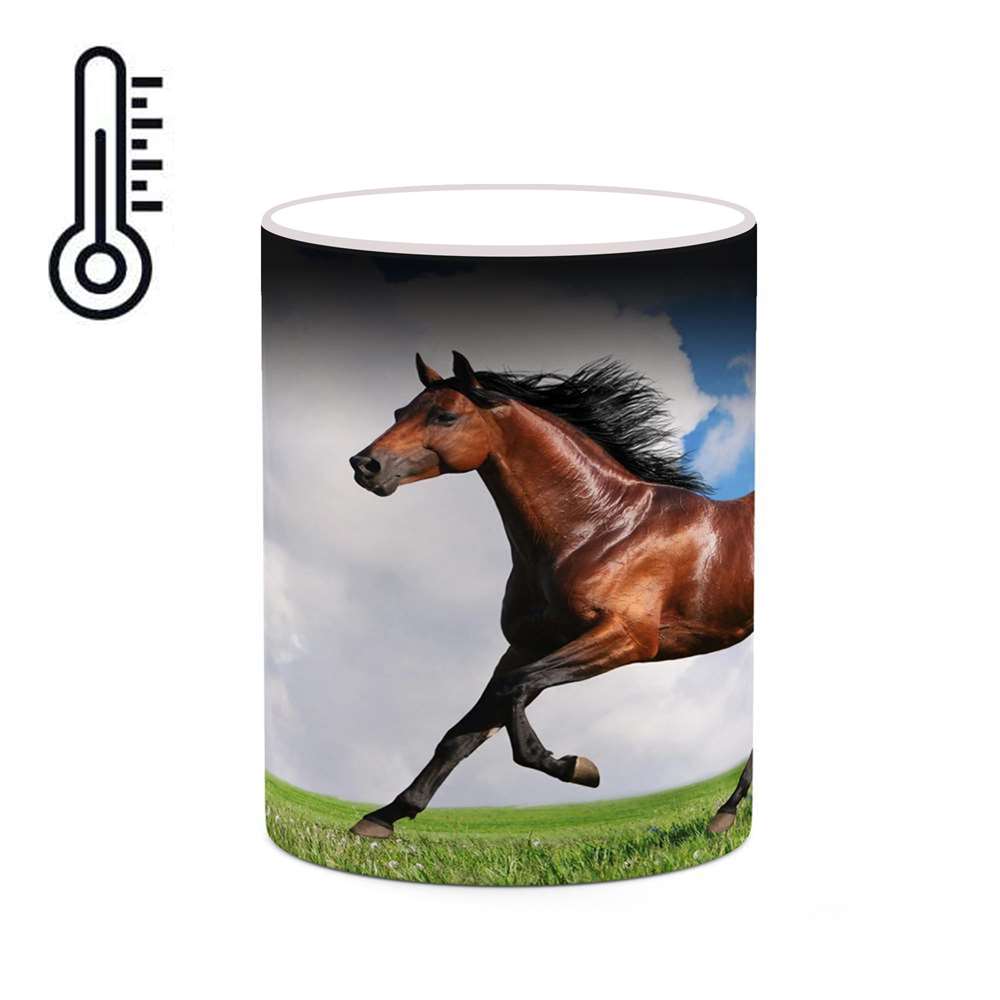 ماگ حرارتی کاکتی طرح اسب مدل mgh24155