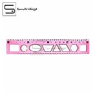 خط کش 20 سانت ژله ای شابلون دار کارا