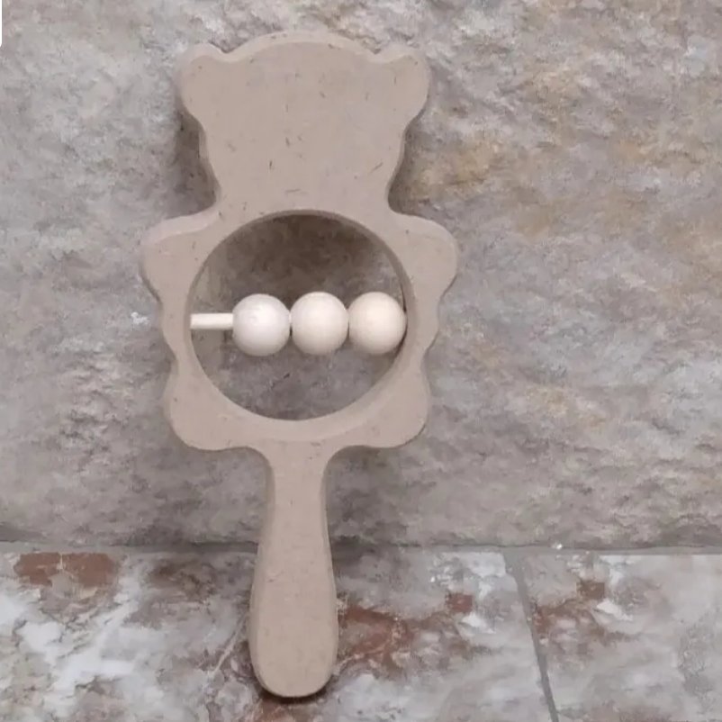 جغجغه چوبی خرسی سیسمونی 