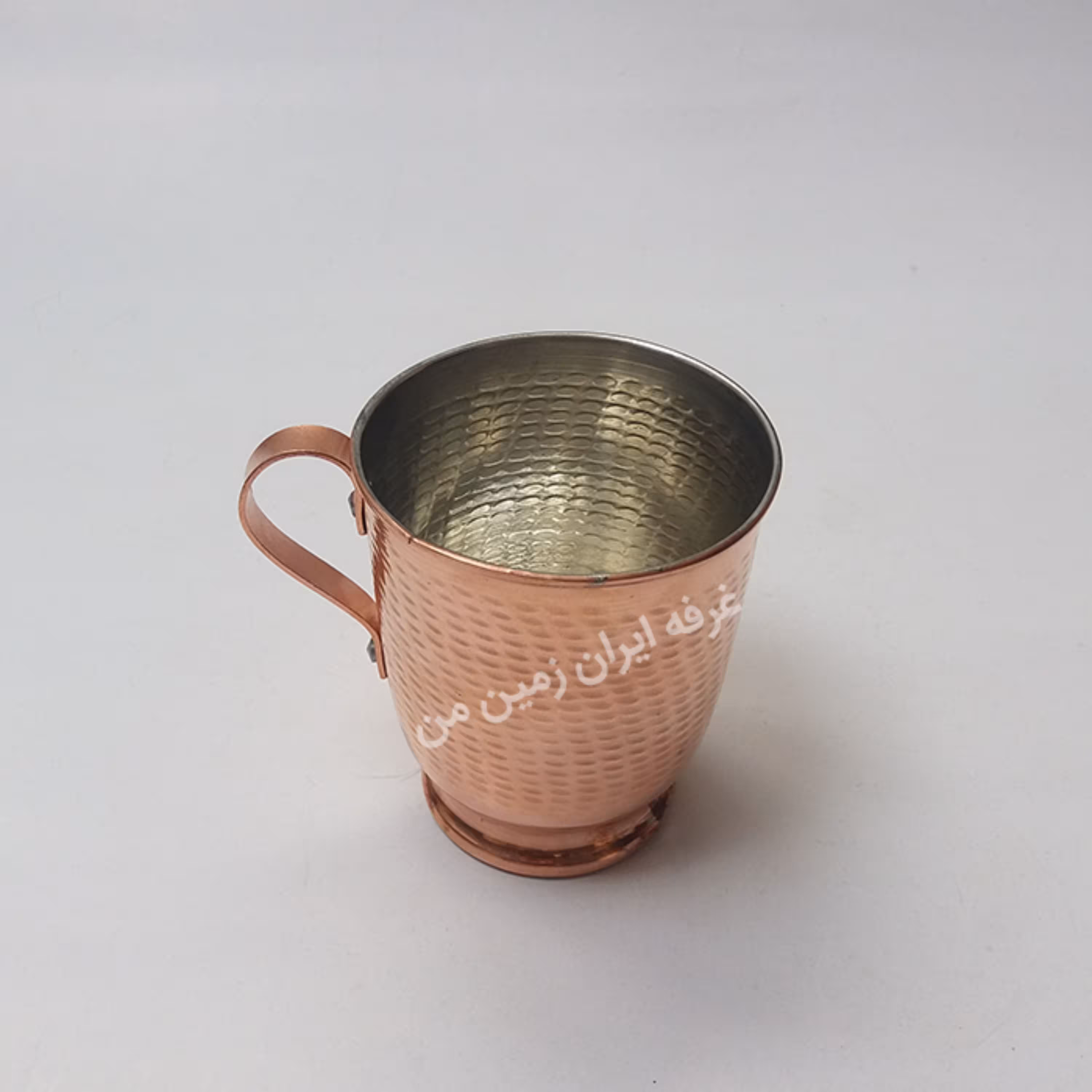 لیوان مسی دسته دار معمولی
