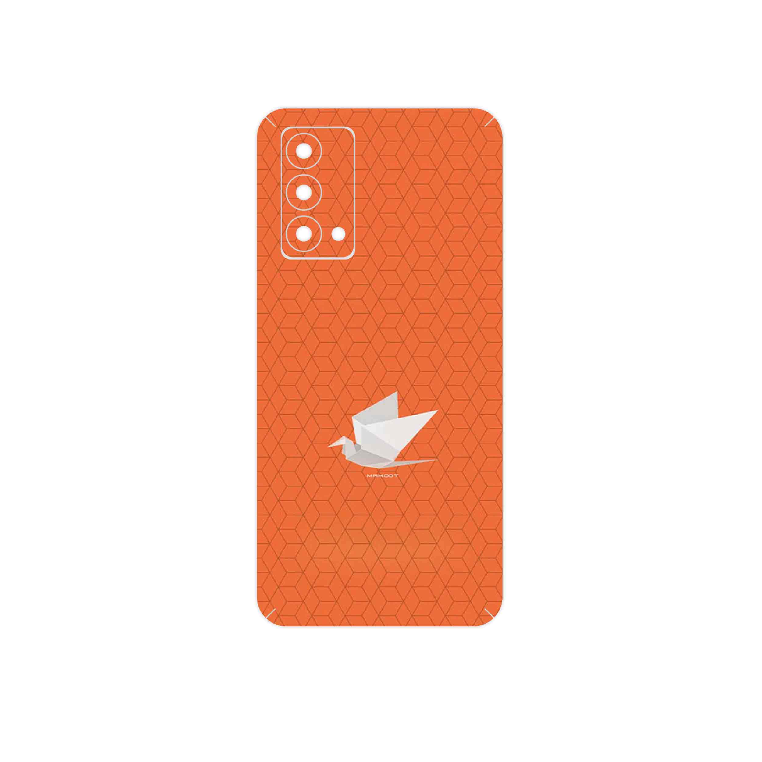 برچسب پوششی ماهوت مدل Minimalist origami bird مناسب برای گوشی موبایل ریلمی GT Master