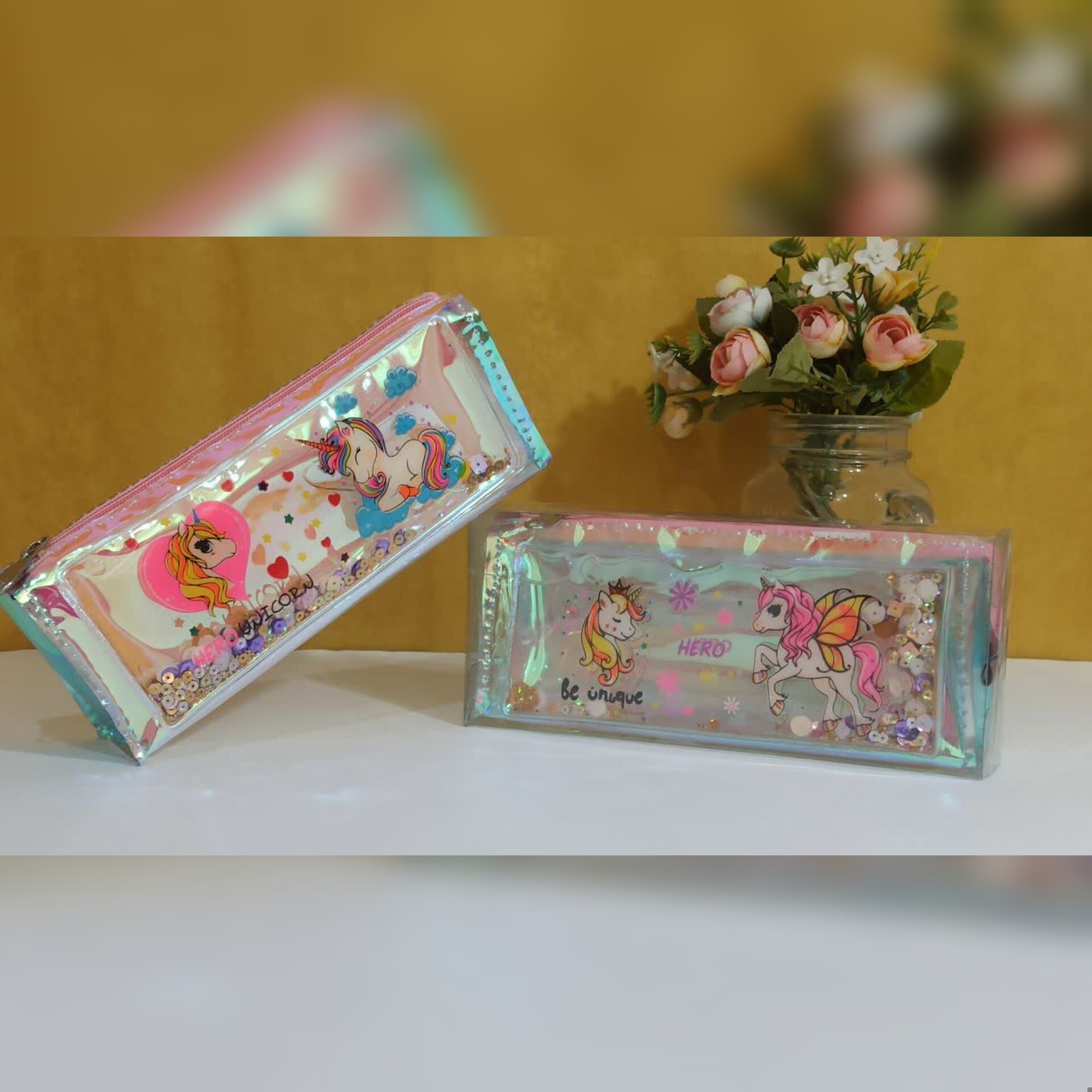 لوازم تحریر جامدادی آکواریومی شفاف