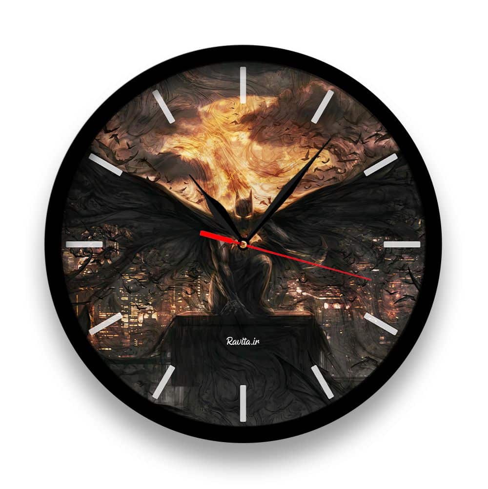 ساعت‌ دیواری راویتا طرح بتمن کد 3397