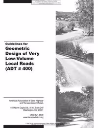 󾕇 دانلود کتاب AASHTO, Guidelines for Geometric Design of Very Low-volume Local Roads, 2001 - دانلود کتاب های دانشگاهی