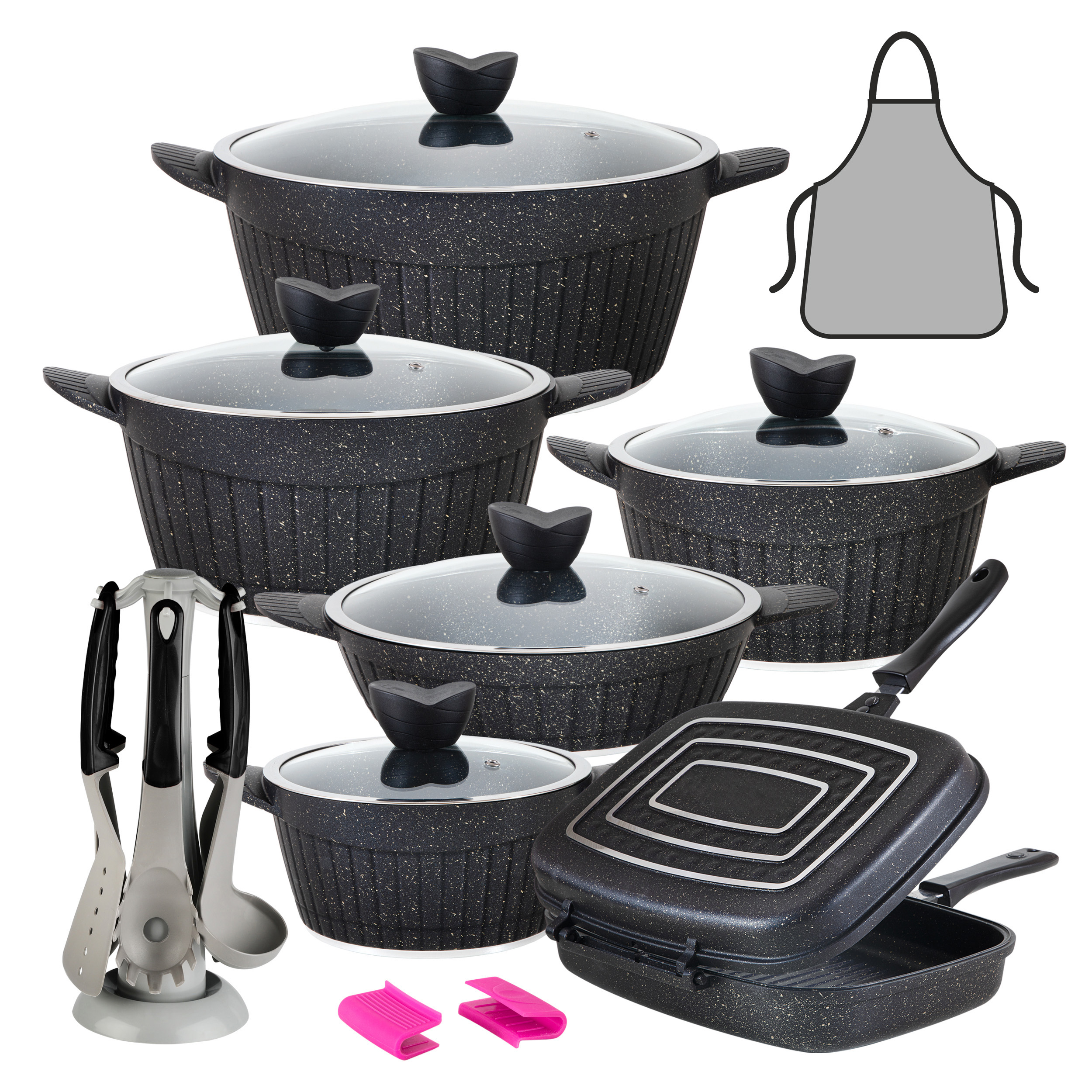 سرویس پخت و پز 22 پارچه اِی اِم زد مدل دورو گرانیتی