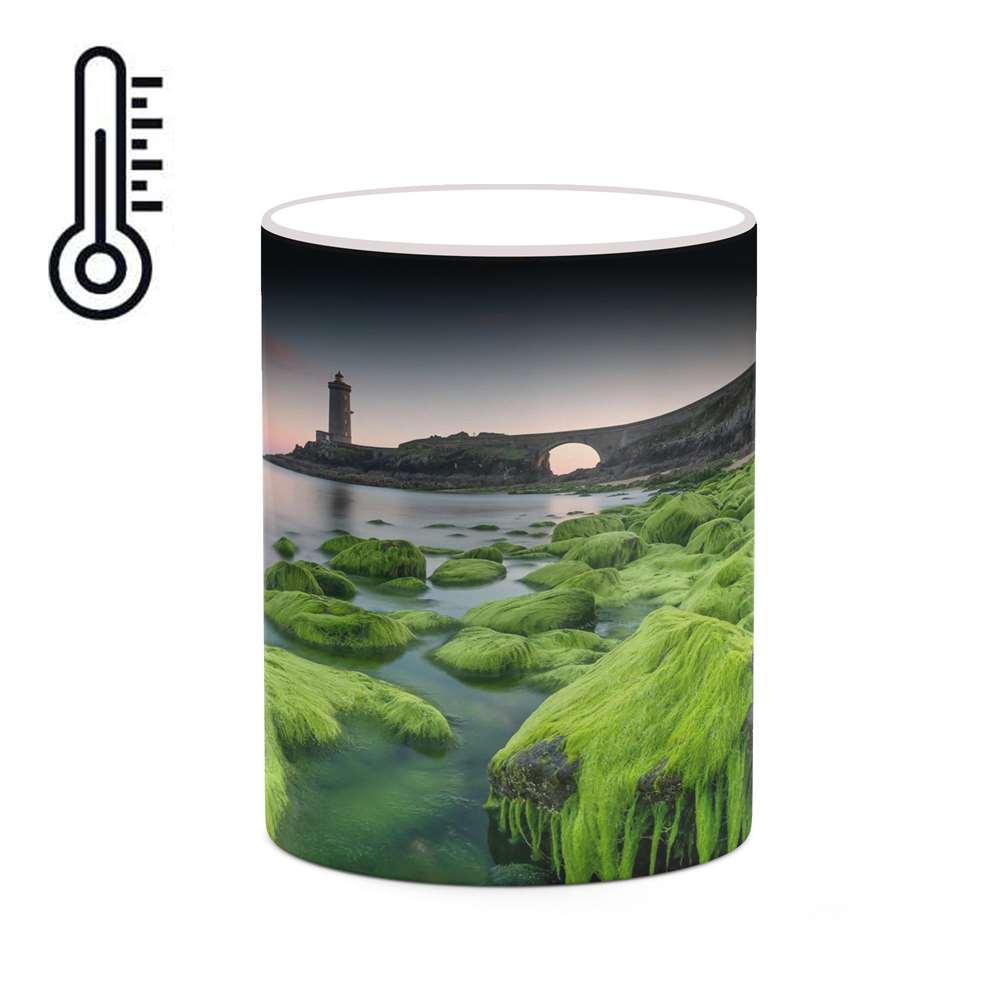 ماگ حرارتی کاکتی طرح منظره مدل mgh18260