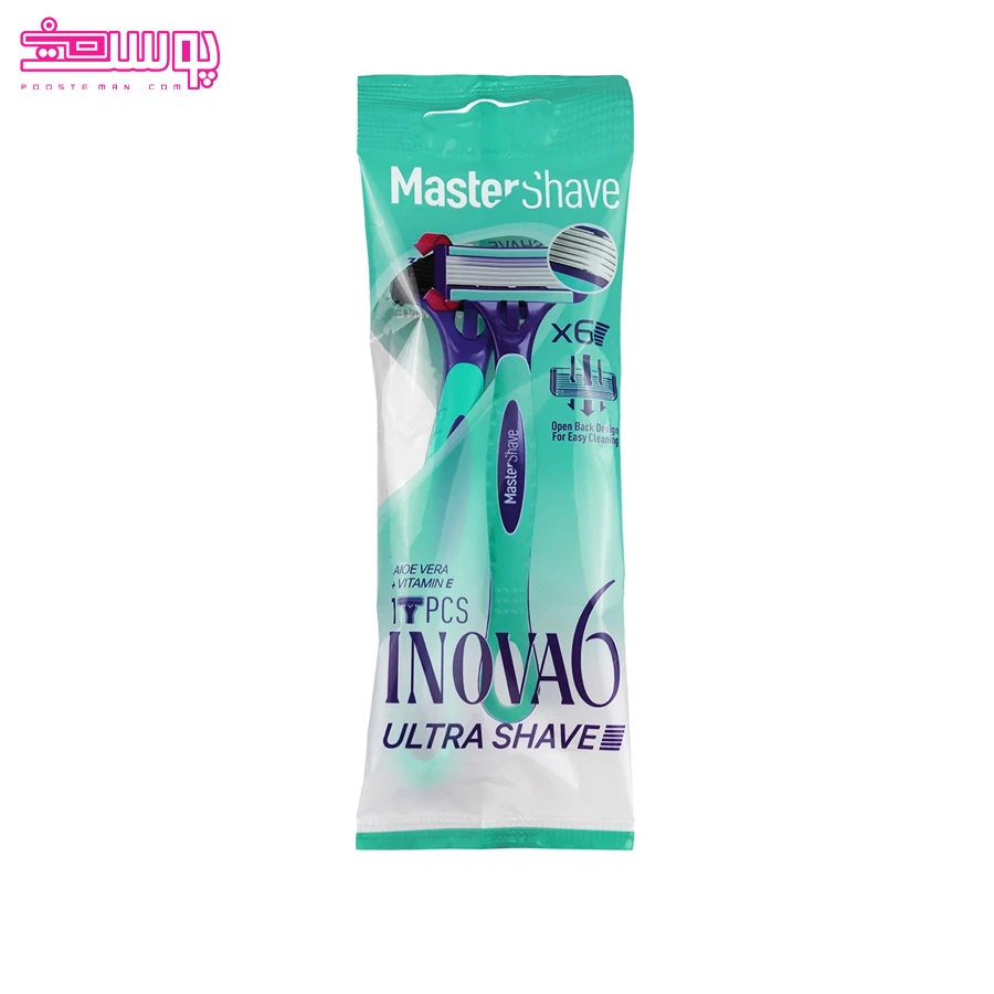 ژیلت شش لبه مدل INOVA6 مستر شیو بسته 1 عددی