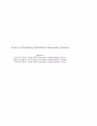 خرید و دانلود نسخه کامل کتاب Control of Nonlinear Distributed Parameter Systems