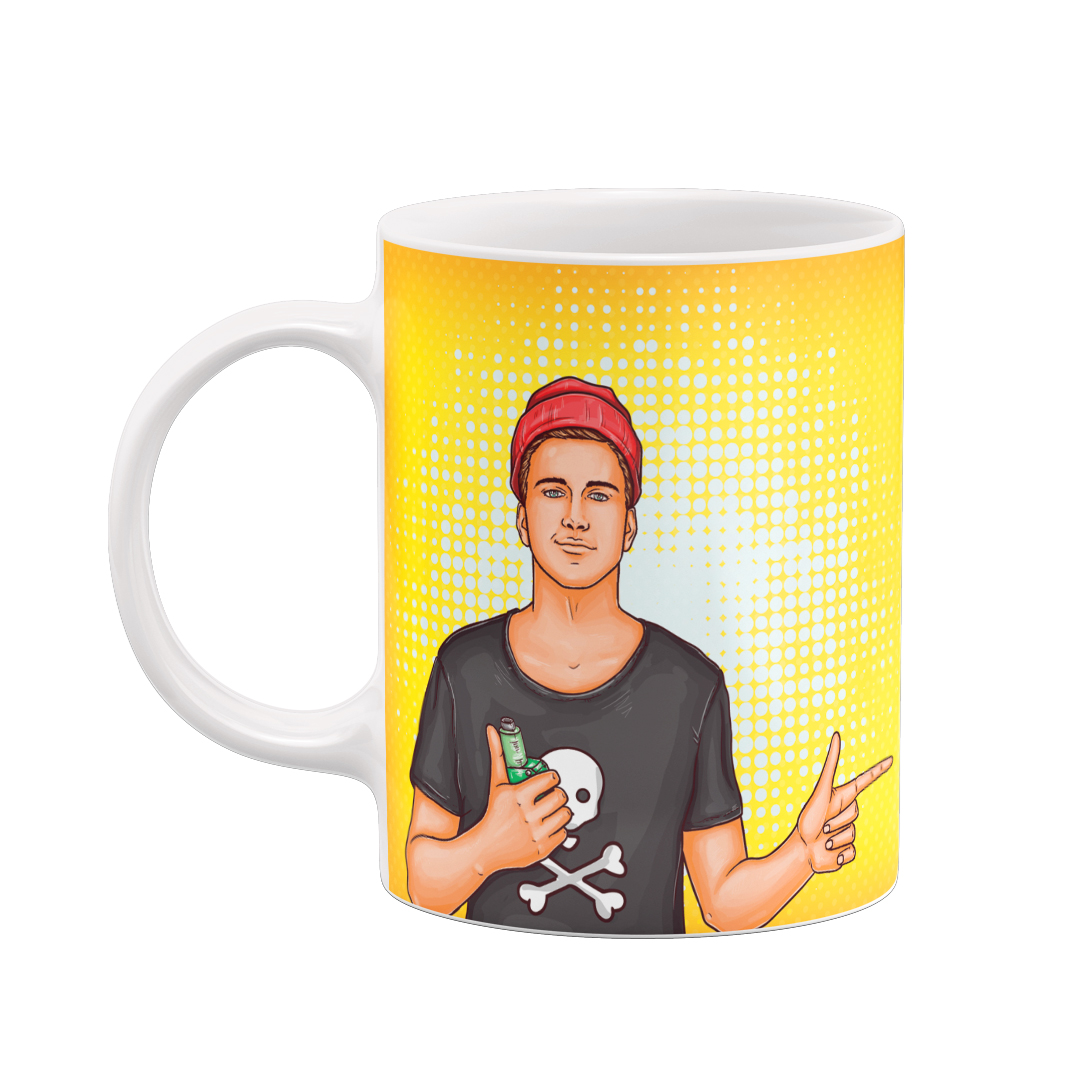 ماگ طرح پاپ آرت کد 77