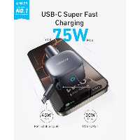 شارژر فندکی 75 وات با یک پورت USB-C و یک پورت USB-A انکر مدل ‌A2738