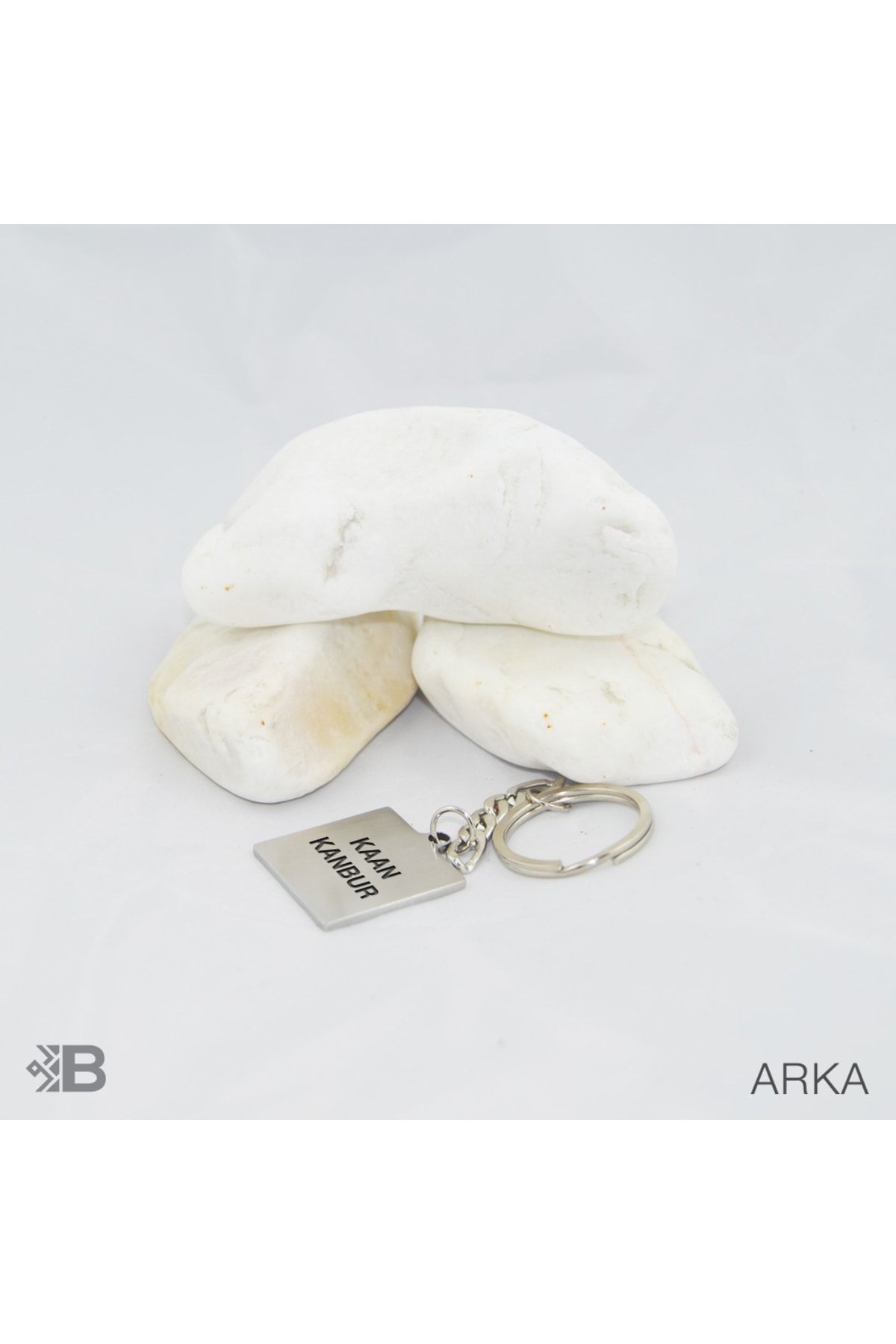 جاسوئیچی خودرو زنجیره کلید صفحه آرم نیسان فولادی مربع شخصی Genel Markalar