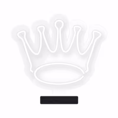 چراغ رومیزی ریموت دار مدل THRONE-GL_WHT-GLASS