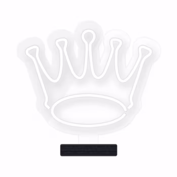 چراغ رومیزی ریموت دار مدل THRONE-GL_WHT-GLASS