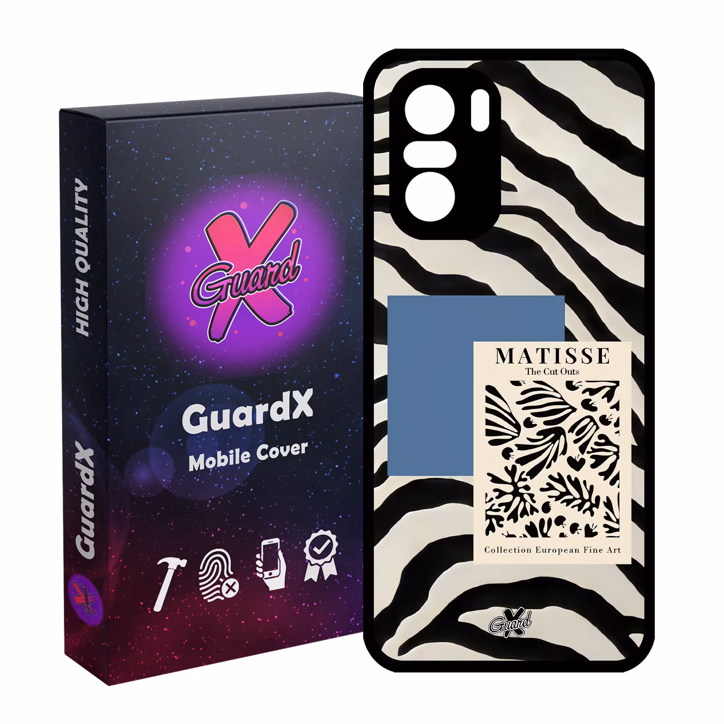 کاور گارد ایکس طرح Zebra مدل Glass10568 مناسب برای گوشی موبایل شیائومی Poco F3/MI 11X/MI 11X Pro/Redmi K40/K40 Pro