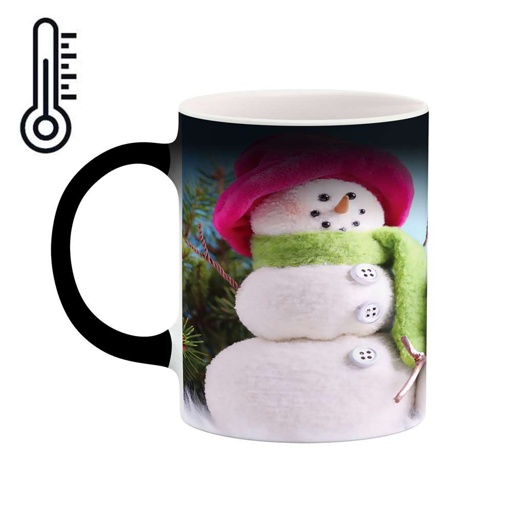 ماگ حرارتی طرح آدم برفی مدل mgh01532