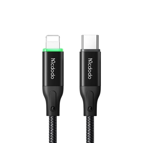 کابل شارژر تایپ سی به لایتنینگ 36 وات قطع کن دار 1.2 متری مک دودو Mcdodo CA-3050 36W PD Fast Charge 1.2M Type C to Lightning Auto Power Off