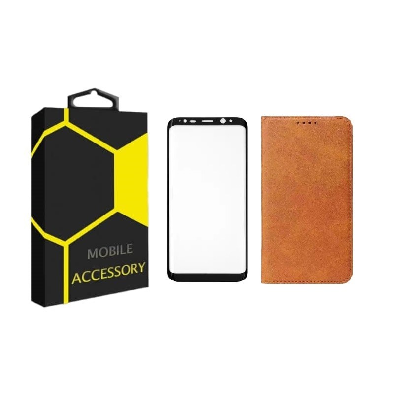 کیف کلاسوری  CL-AD گوشی موبایل سامسونگ Galaxy S8 به همراه محافظ صفحه نمایش