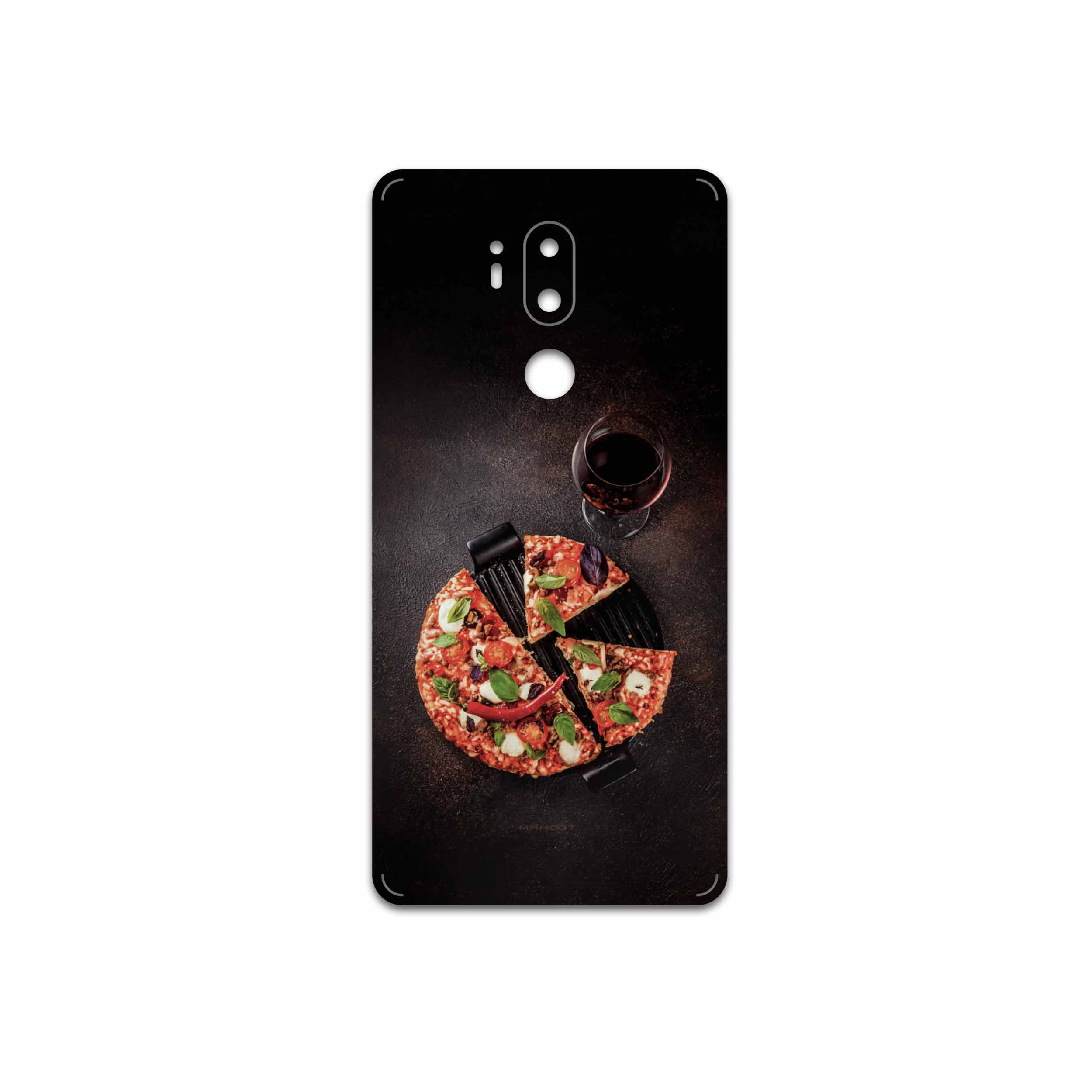 برچسب پوششی ماهوت مدل Pizza مناسب برای گوشی موبایل ال جی G7 PLUS THINQ