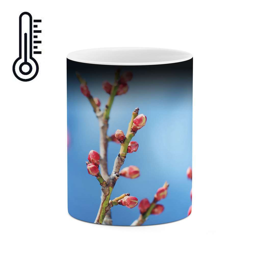 ماگ حرارتی طرح گل مدل mgh00325