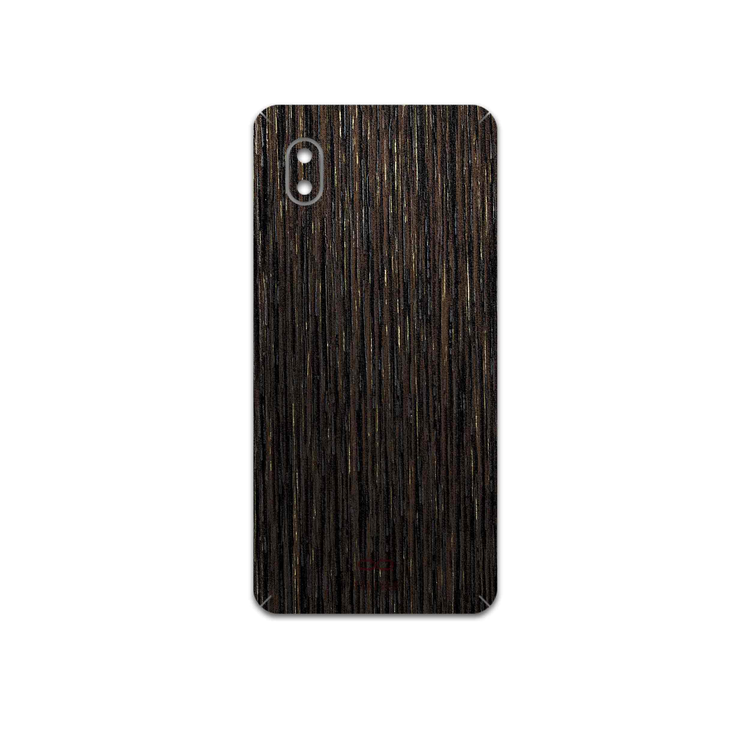 برچسب پوششی ماهوت مدل Dark-Gold-Stripes-Wood مناسب برای گوشی موبایل سامسونگ Galaxy A01 Core