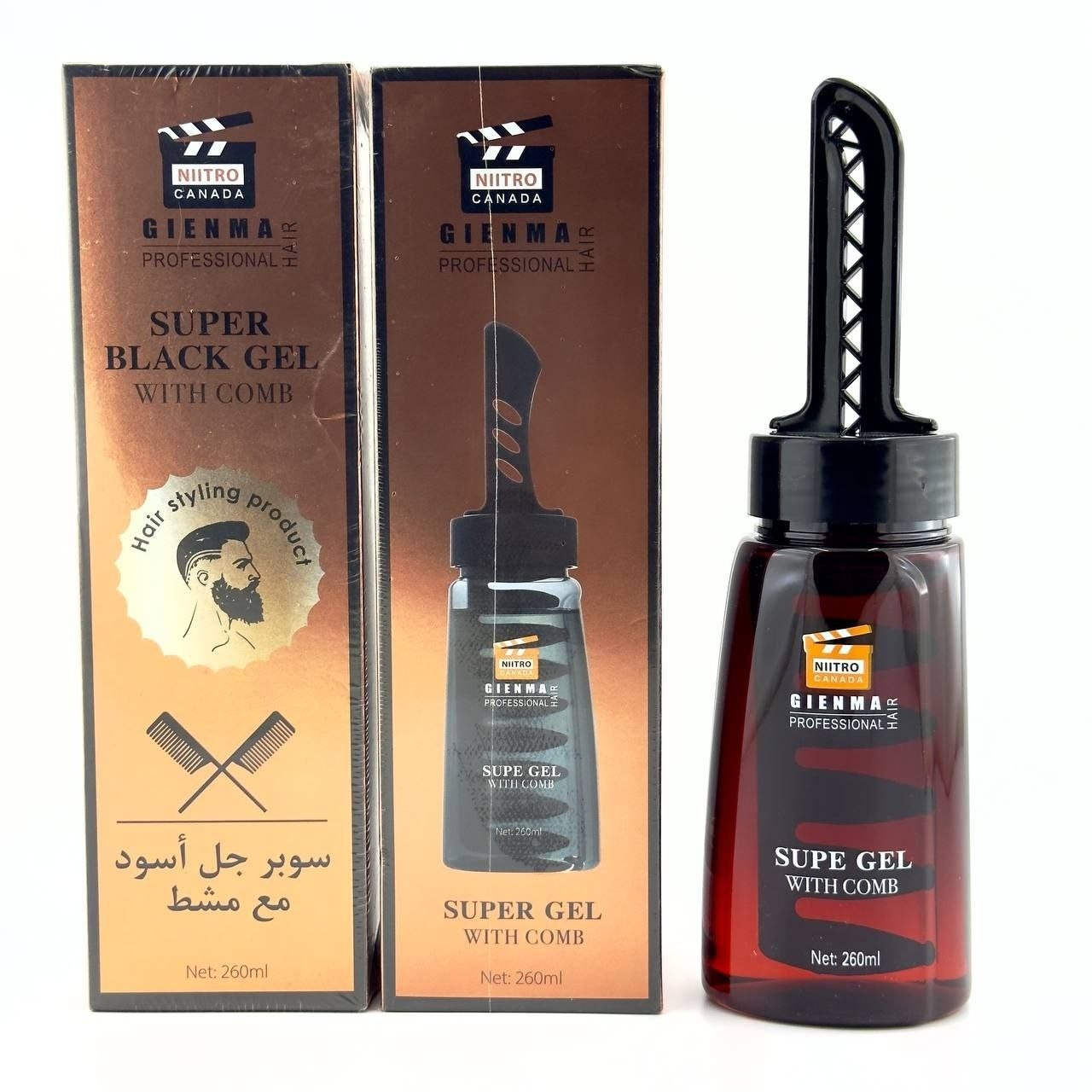 ژل مو شانه دار nitro