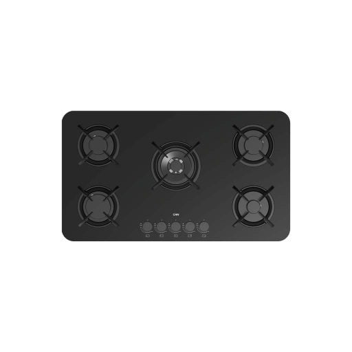 اجاق گاز شیشه پنج شعله خارجیPardycمشکی کن