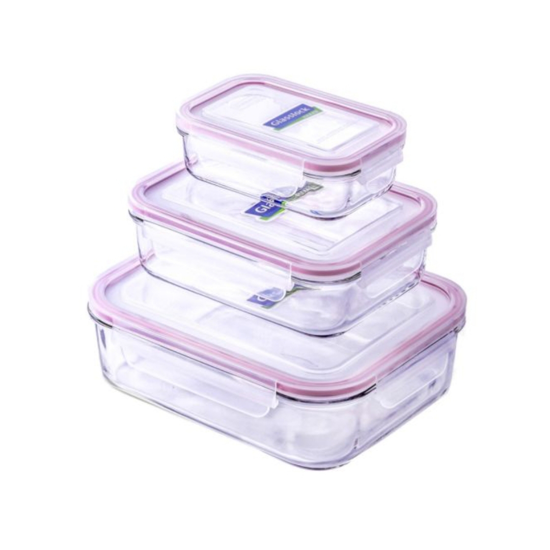 ظرف نگهدارنده گلس لاک مدل GL135 مجموعه 3 عددی