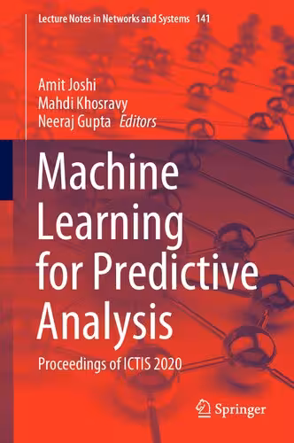خرید و دانلود نسخه کامل کتاب Machine Learning for Predictive Analysis: Proceedings of ICTIS 2020
