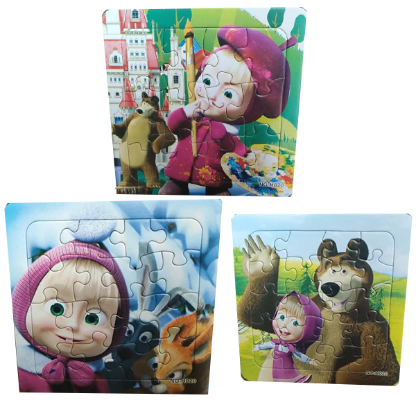 پازل 12 تکه مدل h020 مجموعه 3 عددی