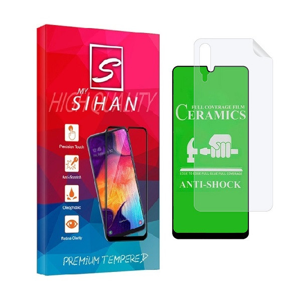 محافظ صفحه نمایش مای سیحان مدل 2CRN مناسب برای گوشی موبایل سامسونگ Galaxy A70 به همراه محافظ پشت گوشی | کالا برتری