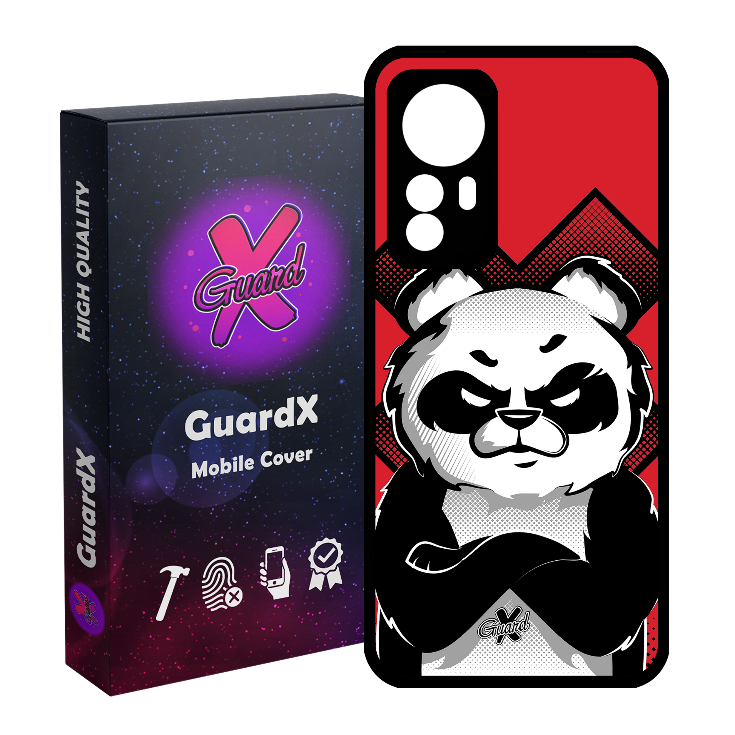 کاور گارد ایکس طرح Panda مدل Glass10301 مناسب برای گوشی موبایل شیائومی Mi 12/Mi 12X/Mi 12S