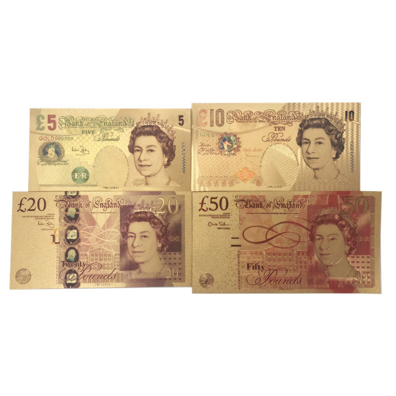 اسکناس تزئینی طرح پوند مجموعه 4 عددی