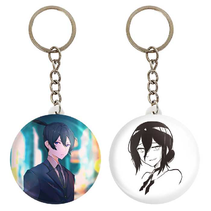 جاکلیدی خندالو مدل ریزه و هایاکاوا انیمه مرد اره ای کد 1796517958 مجموعه 2 عددی