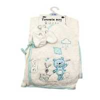 سرویس حوله تن پوش مادرکر کیمونو طرح خرس آبی  MotherCare