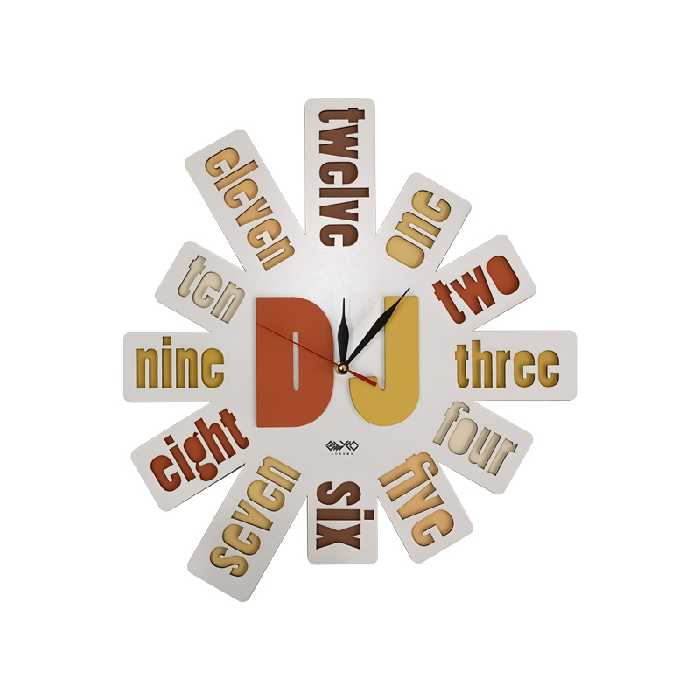 ساعت دیواری طرح دی جی مدل MC004C-B