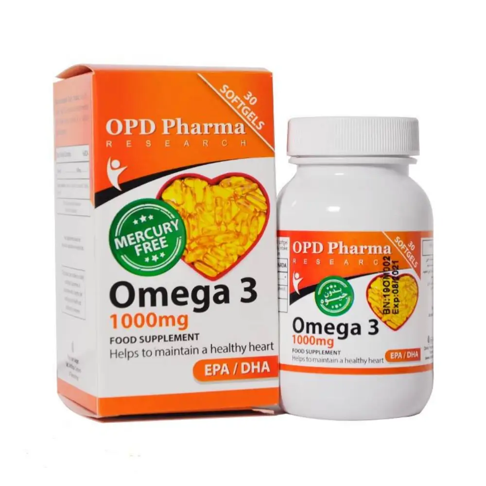 سافت ژل امگا 3  1000 میلی گرم  او پی دی فارما