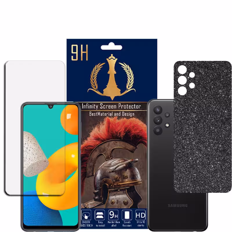 برچسب پوششی اینفینیتی مدل PRO MAX مناسب برای گوشی موبایل سامسونگ GALAXY M32 5G به همراه محافظ صفحه نمایش