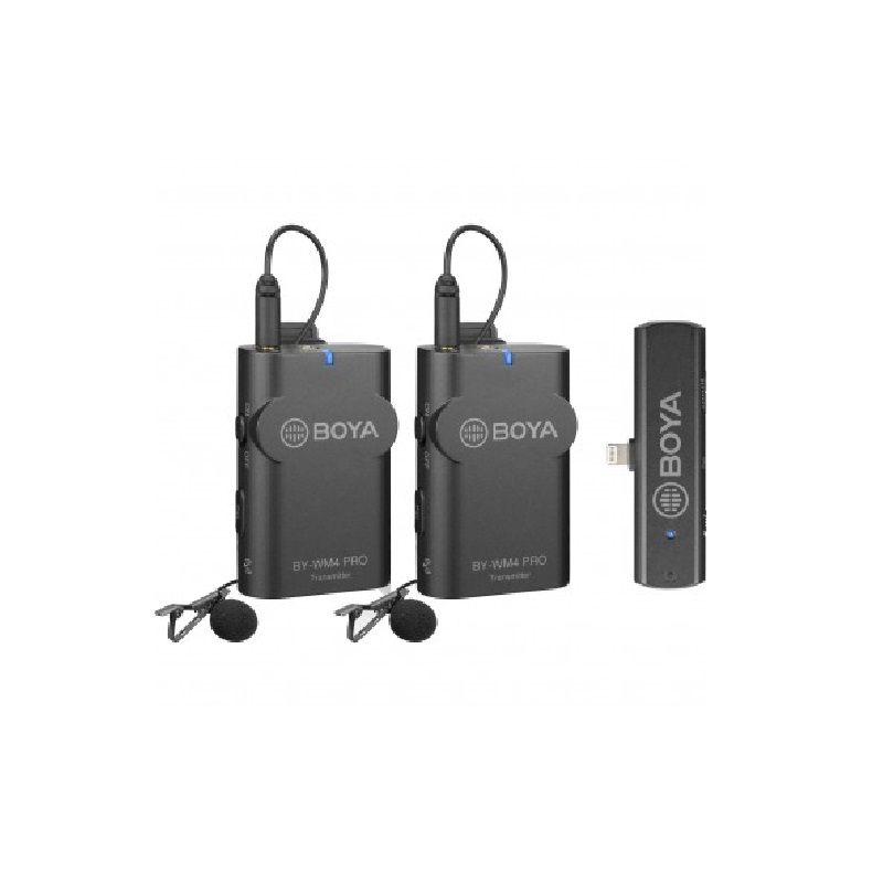 میکروفون دو نفره دیجیتال بی سیم بویا BOYA BY-WM4 PRO-K4